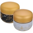 thumbnail image 1 of VOSAREA 2PCS Japanese Tea Tin Tea Leaf Storage Containers Portable Tinplate Storage Containers for Coffee Herb Candy Chocolate Sugar Spices, 1 of 8
