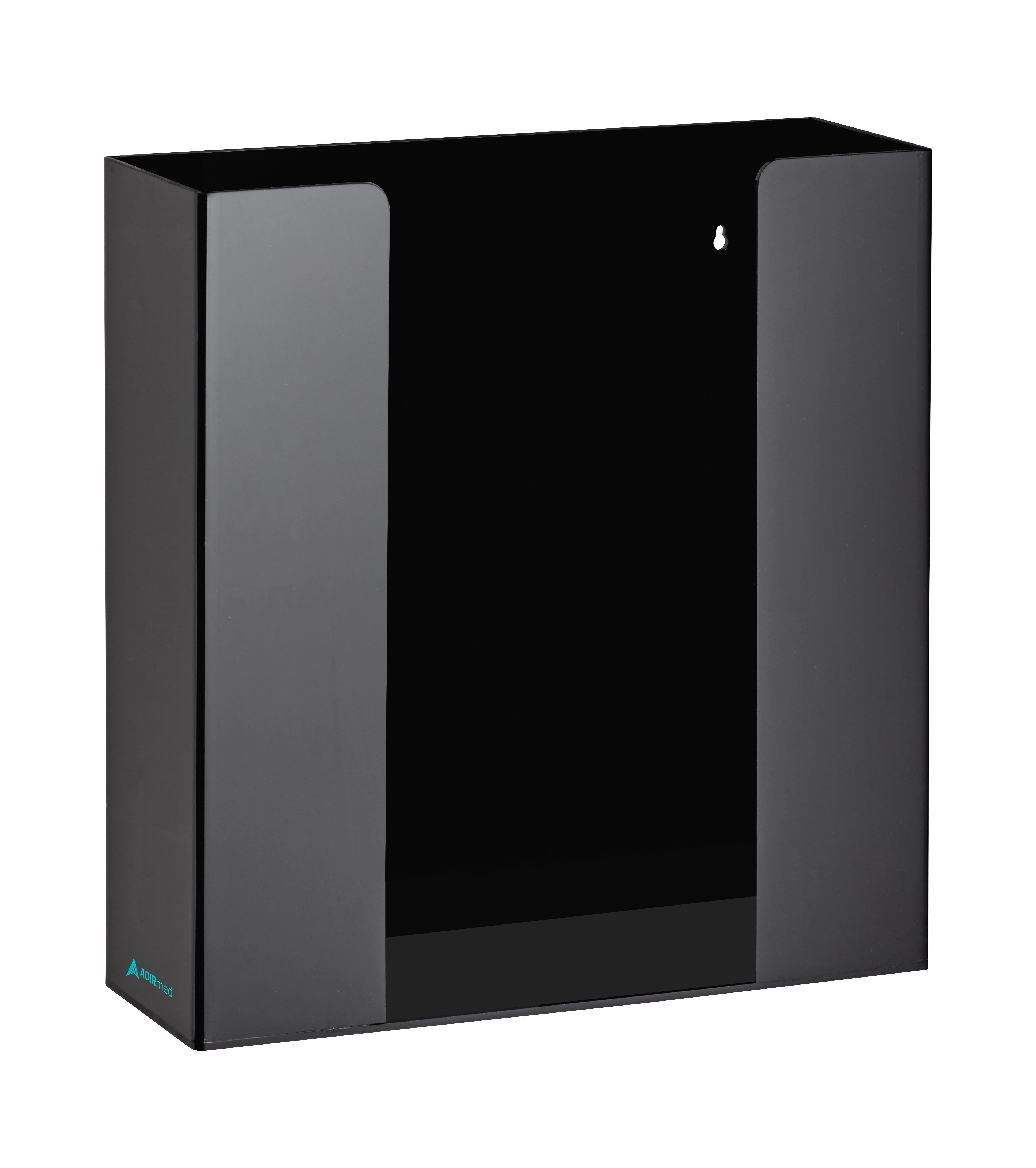 AdirMed Acrylic Glove Dispenser, Double Box Capacity Black