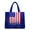 Star-spangled Banner 2, variant on US Flag Tote Bag Stars and Stripes Large Capacity Patriotic Quilted Tote Shoudler Bag for Parade Travel Holiday