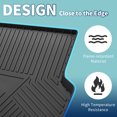 thumbnail image 3 of Unique Bargains Cargo Liner Rear Trunk Mat Trunk Cargo Luggage Boot Tray Mat for Lexus RX RX350/RX450h 2016-2022 (No fit for Lexus RXL Models), 3 of 7