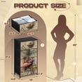 thumbnail image 3 of Dresser for Bedroom with 4 Storage Drawers Dragonfly Vintage Floral Script Soft Pastel Flowers Dressers Chest of Drawers Steel Framed Fabric Closet Organizers for Dorm Entryway End Table, 3 of 8