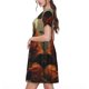 thumbnail image 2 of Disketp Jungle Meditating Panda para Vestido de Manga Corta para Mujeres, Vestidos de Verano para Mujeres, Casual y Holgado para la Playa, 2 of 6