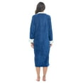 thumbnail image 4 of Casual Nights Women's Full Front Zip Up Plush Fleece Robe Housecoat, 4 of 5