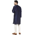 thumbnail image 5 of SKAVIJ Men's Kurta Pajama Set Embroidered Art Silk Party Dress Brown S, 5 of 6