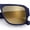Navy - Gold Mirror, variant on Mens Luxe Flat Top Rectangular Racer Plastic Fashion Sunglasses [Tortoise - Green]
