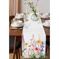 thumbnail image 4 of Ldtrchee Spring Floral Table Runner 90 Inches, Colorful Summer Botanical Weeping Bed Runner Dresser Scarves Tabletop for Indoor Outdoor Parties/Ceremony/Banquet, 13" x 90", 4 of 8