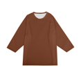 thumbnail image 6 of Men's 3/4 Sleeve Baseball T Shirts Raglan Tops | Crew Neck,Casual,Moisture Wicking,High Stretch,Comfortable,Work,Workout,Gym,Athletic Tee Light Brown S, 6 of 7