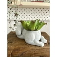 thumbnail image 4 of Sleepy Poodle Planter Marble White, Sleeping Poodle, 4 of 4
