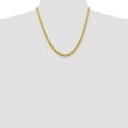thumbnail image 2 of Auriga Fine Jewelry 10K Yellow Gold 5.5 mm Diamond-cut Rope Chain Necklace for Women 20", 2 of 6