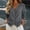 A1 Grey, variant on Linen Tops for Women 3/4 Sleeve Button Down Detail Shirts V Neck Blouses Casual Lightweight Suit Jacket Henley Shirt Summer Fall Loose Fit Outfits Clothing 2026 Peasant Blouses Grey