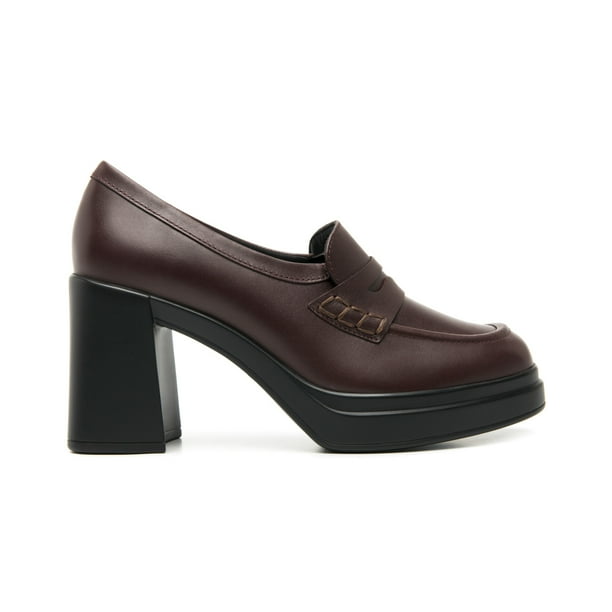 Mocasines Y Oxfords Flexi para Mujer Estilo 127401 Vino