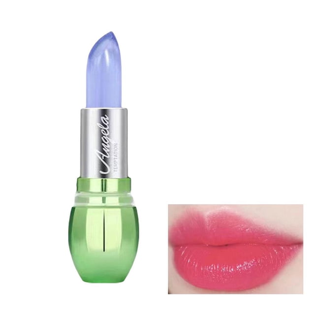 Wartleves 1x Lápiz labial hidratante de larga duración que cambia de color con aloe vera