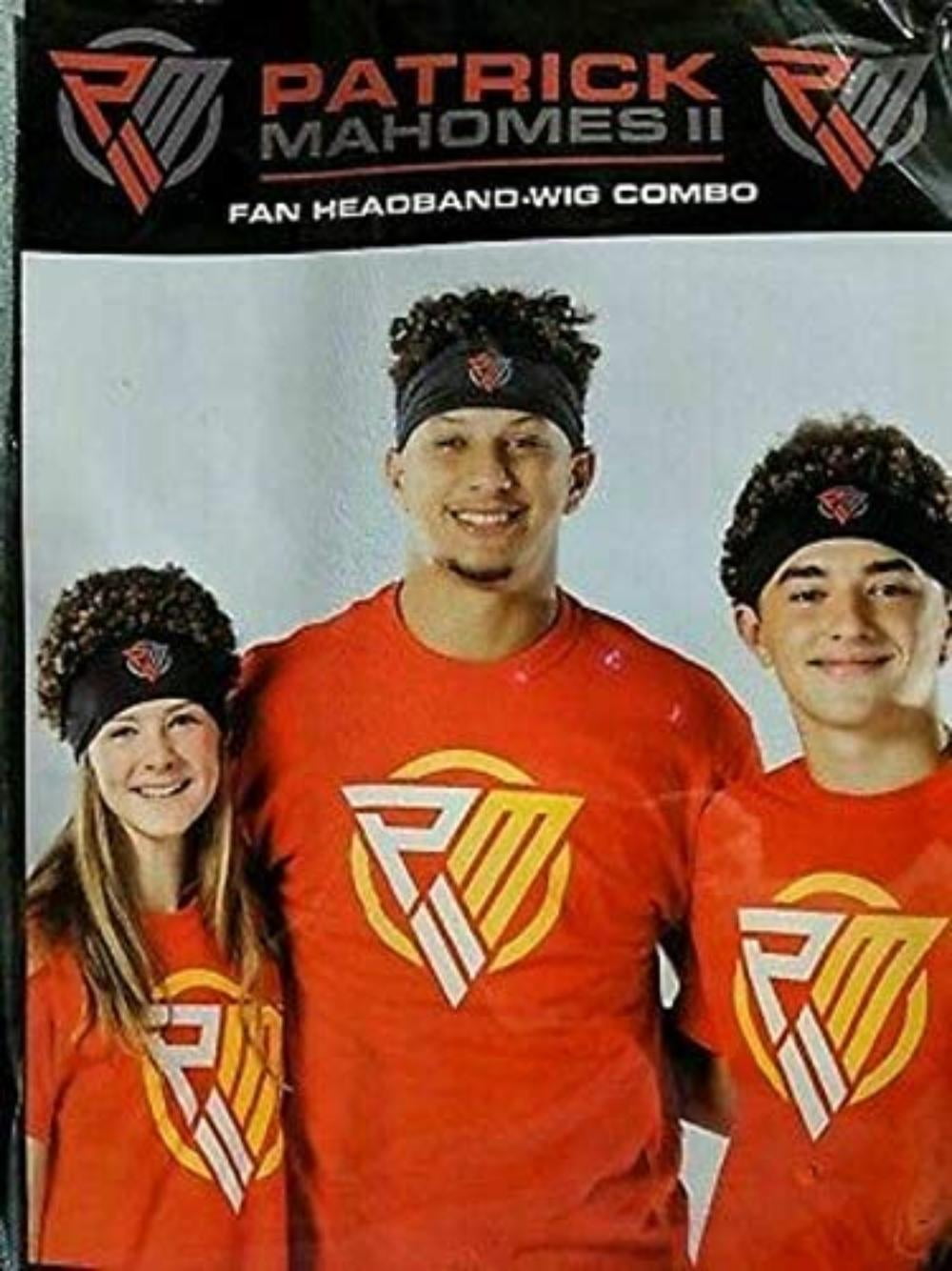Hyvee Patrick Mahomes Fan Headband-Wig 