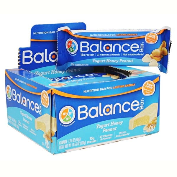 Balance Bar Yogurt Honey Peanut Nutrition Bar 1.76 oz Bars 6 per Box