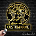 thumbnail image 3 of Handmadetneonsign Handball Name Metal Wall Art LED Light, Handball Player Sport Name Metal Sign, 3 of 5