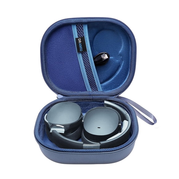 Funda rígida DR·AMIU para auriculares supraaurales Skullcandy, azul
