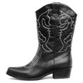 thumbnail image 5 of SheSole Women's Western Cowgirl Cowboy Boots Female Black, 5 of 7