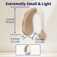 thumbnail image 6 of Delmicure Hearing Aids for Seniors, Rechargeable Digital Sound Device: Noise Cancellation Chip, Multi-Level Volume Control, VHP-1204 Binaural - Beige, 6 of 7