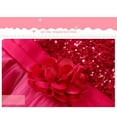thumbnail image 4 of JAHH Children's Quick Drying Dresses Summer Children with Sequin Flower Princess Wind Cake Princess Dress for Wedding Birthday Holiday Party Vestido(8-9 Years,Red), 4 of 6