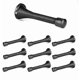 thumbnail image 2 of 10 Pack of Spring Door Stops Black - 3 Inch Heavy Duty Door Stop - Traditional Spring Door Stop with Rubber Bumper, 2 of 4