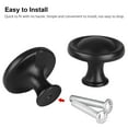 thumbnail image 6 of Hxoliqit 10 Piece Round Cabinet Knobs, Black Plastic Hardware with Screws,Black Knobs For Cabinets,Drawer Hardware,Black Knobs, 6 of 7