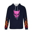 thumbnail image 4 of Men's Hoodies Butterflies Printed Sweatshirts with Pockets Lightweight Hooded Pullover Fall Outwears Work Wear Sweaters Hoody Flame Long Sleeve Tops Sportswear Hoodie for Men, 4 of 5