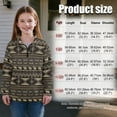 thumbnail image 7 of Uorisanigo Girls Half Zip Pullover Sweatshirt Oversized Southwestern Aztec Tribal Long Sleeve Pullover Top Outerwear No Hood Fashion Drop Shoulder Jackets Hoodies Fall Clothes, 7 of 7