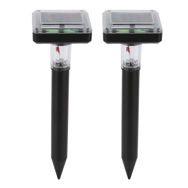 Pinchos disuasorios para ratones, 2 unidades, repelentes de topos, LED, repelente de tuzas, repelente de marmotas, materiales ecológicos