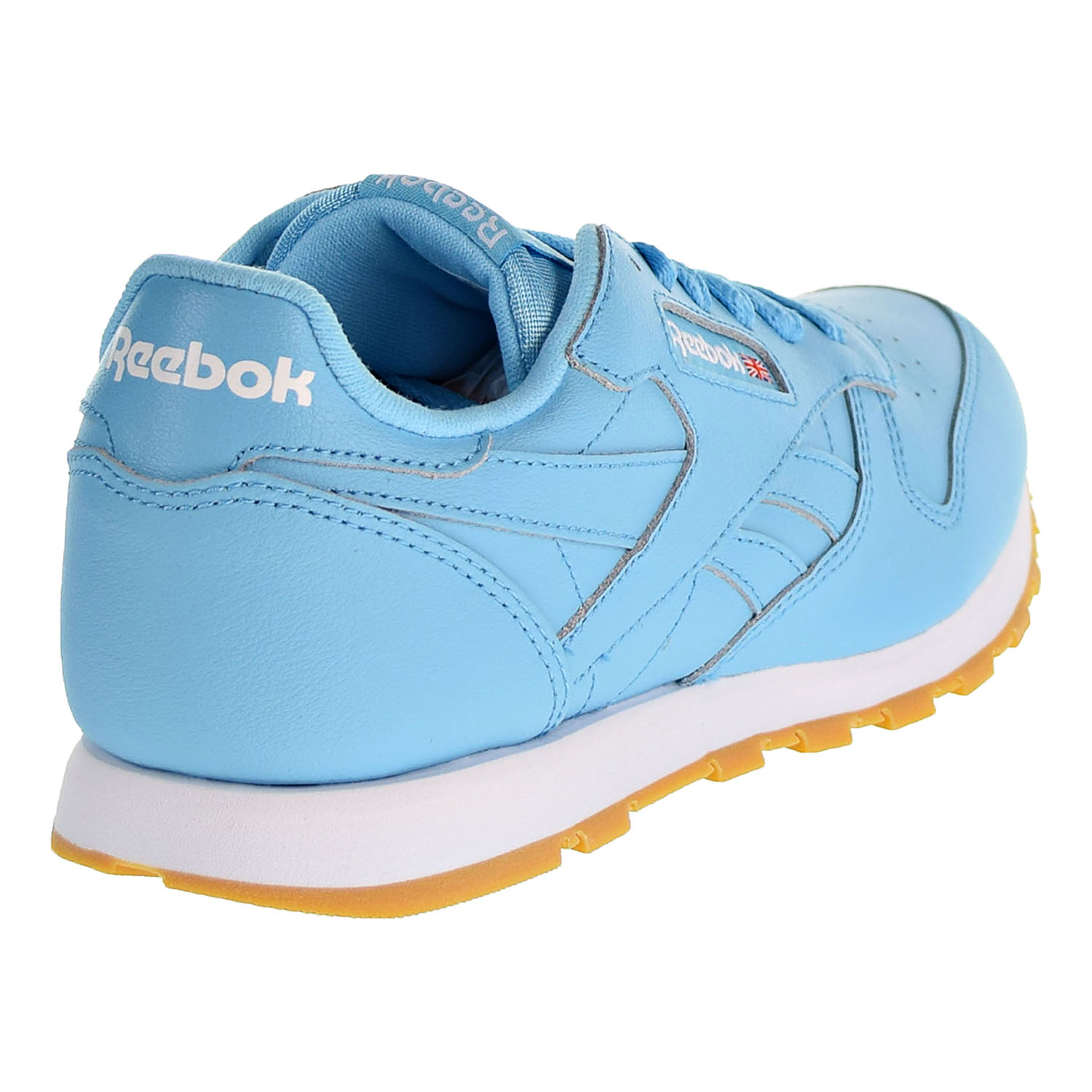 Reebok Classic Leather Gum Boys Shoes Crisp Blue/White/Gum cn4095 - image 3 of 6