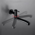 thumbnail image 3 of Wall-Mounted Single Cold Water Faucet in Black for Bathroom Sinks, Mop Pools, with Extended Rotation Function(12.2inch), 3 of 8