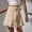 Skirts for women-Beige, variant on Homenesgenics Skirt for Women Plus Size Women's Fashion Sequins Solid Color High Waist Stretch Short Skirt Purple L