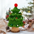 thumbnail image 6 of Tgbvmt 10.2 Inch Hand Knitted Christmas Tree Potted Ornament Wooden Base Cute Design Aromatherapy Compatible Universal For Car Dashboard Home Office Classroom Holiday Decor Gift Accessory, 6 of 8