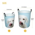 thumbnail image 5 of Kll Puppy Licks Nose Waterproof Foldable Laundry Hamper Bucket With Handles For Storage Bin,Kids Room,Home Organizer (Small), 5 of 8