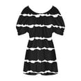 thumbnail image 4 of Fiudx Ofertas y Liquidaciones Blusa Superior Sin Tirantes con Estampado de Manga Corta y Cuello Redondo, Cómoda E Informal, a La Moda para Mujer, 4 of 5