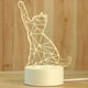 thumbnail image 1 of Lámpara LED Nocturna de Animales con Alimentación USB, Lámpara de Ilusión Visual 3D, Decoración de Dormitorio de Bajo Consumo para Sala de Estar, Iluminación Ambiental para el Hogar, Paquete de 1., 1 of 6