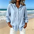 thumbnail image 2 of Evdexr Hoodies for Women Long Sleeve Button Down Linen Shirts 2026 Summer Drawstring Outdoor Hoodie Lightweight Hooded Breathable Athletic Shirt XL, 2 of 6