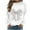 White, variant on Makaor Sweatshirts for Women Christmas Crew Neck Tops Fleece Long Sleeve Pullover Graphic Casual Fall Clothes