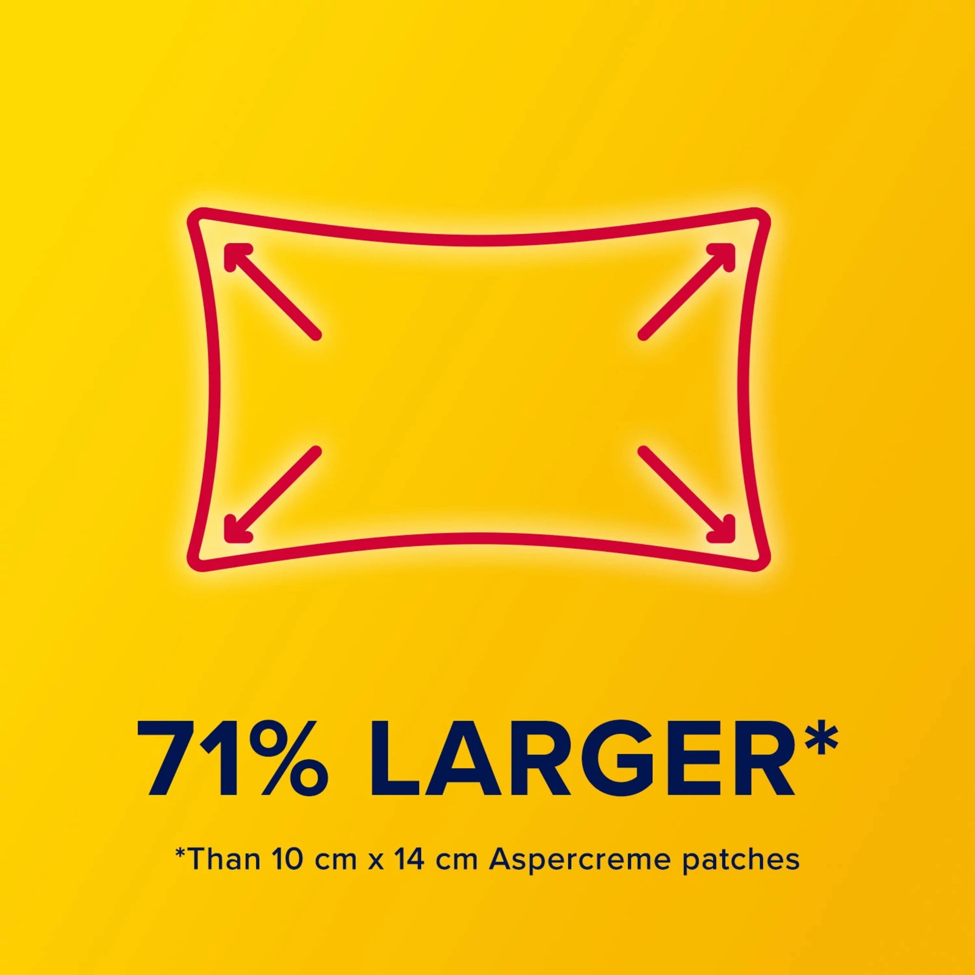 Aspercreme Lidocaine Pain Relief Patch XL for Back, Neck & Shoulder Pain, Topical Patches With Max-Strength 4% Lidocaine & Flexible Fabric Numbs Away Pain, 4 Ct.