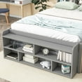 thumbnail image 5 of Full Bed With Grey Finish, Bookcase Headboard And Convenient Storage Options Featuring Underbed Drawers, 5 of 7