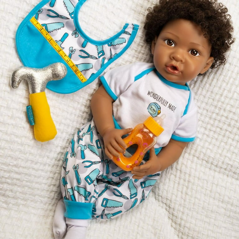 Paradise Galleries Black Reborn Doll 21 Boy Toddler Little Firecracker