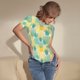 thumbnail image 3 of Balery Pineapples1 Body de cuello redondo de manga corta para mujer Tops de manga corta Tops básicos-Medium, 3 of 7