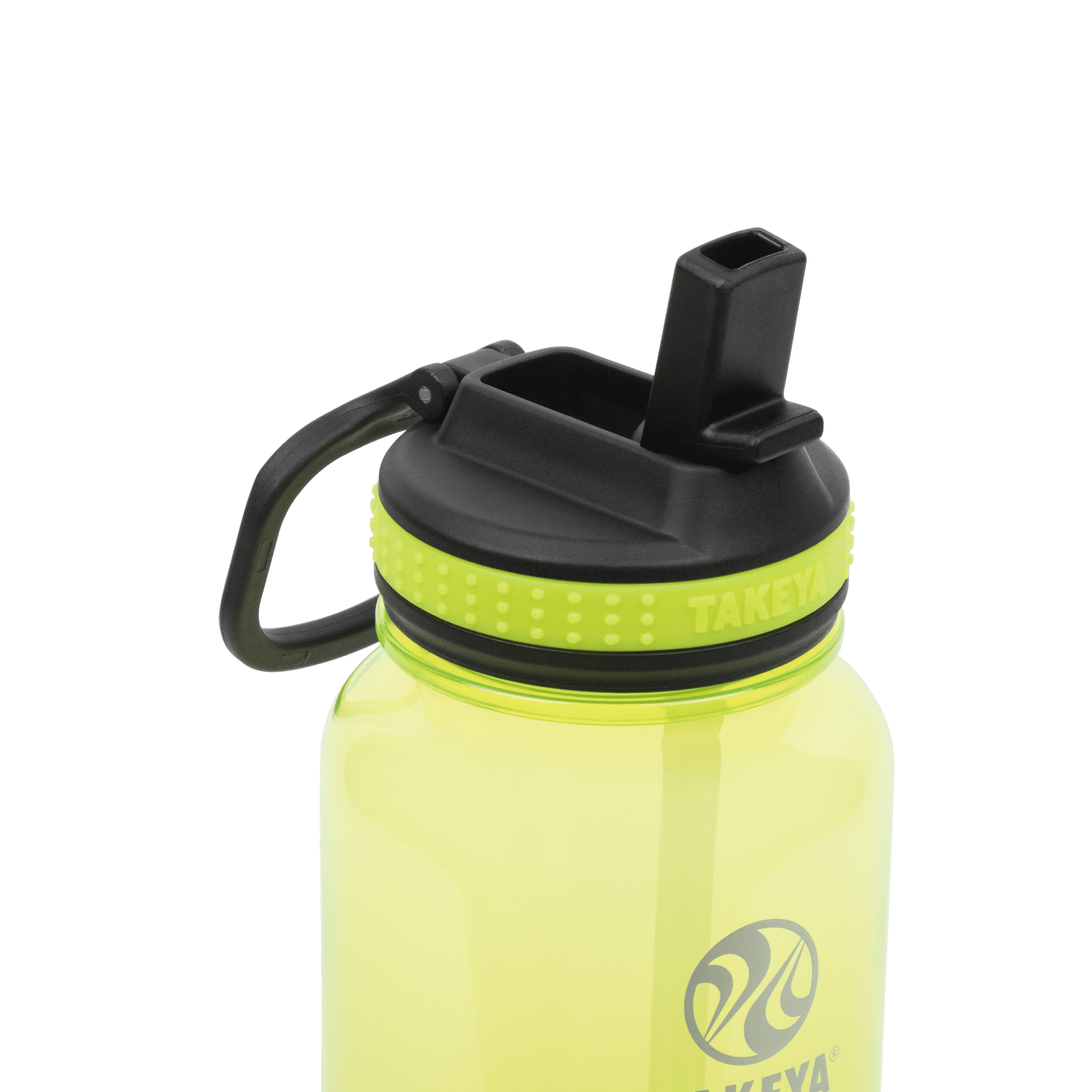 Made Easy Kit Tritan Plastic Water Bottle - Revolutionary Lid, Wide and Narrow Mouth openings - BPA Free Water Bottle, Dishwasher Safe Large (32oz)