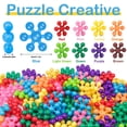 thumbnail image 2 of Bloques de construcción Neoact de 600 piezas, juguetes conectados, juegos de juguetes educativos de plástico sólido entrelazados para niños en edad preescolar, niños y niñas de 3 años o más, promueven, 2 of 5