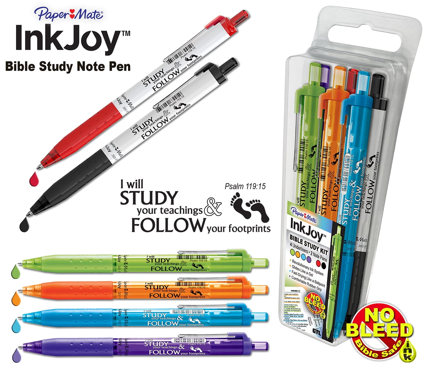 Pack of 5 Pastel American Crafts Bible Journaling Collection Precision Pens Pack of 5 Pastel American Crafts Bible Journaling Collection Precision Pens