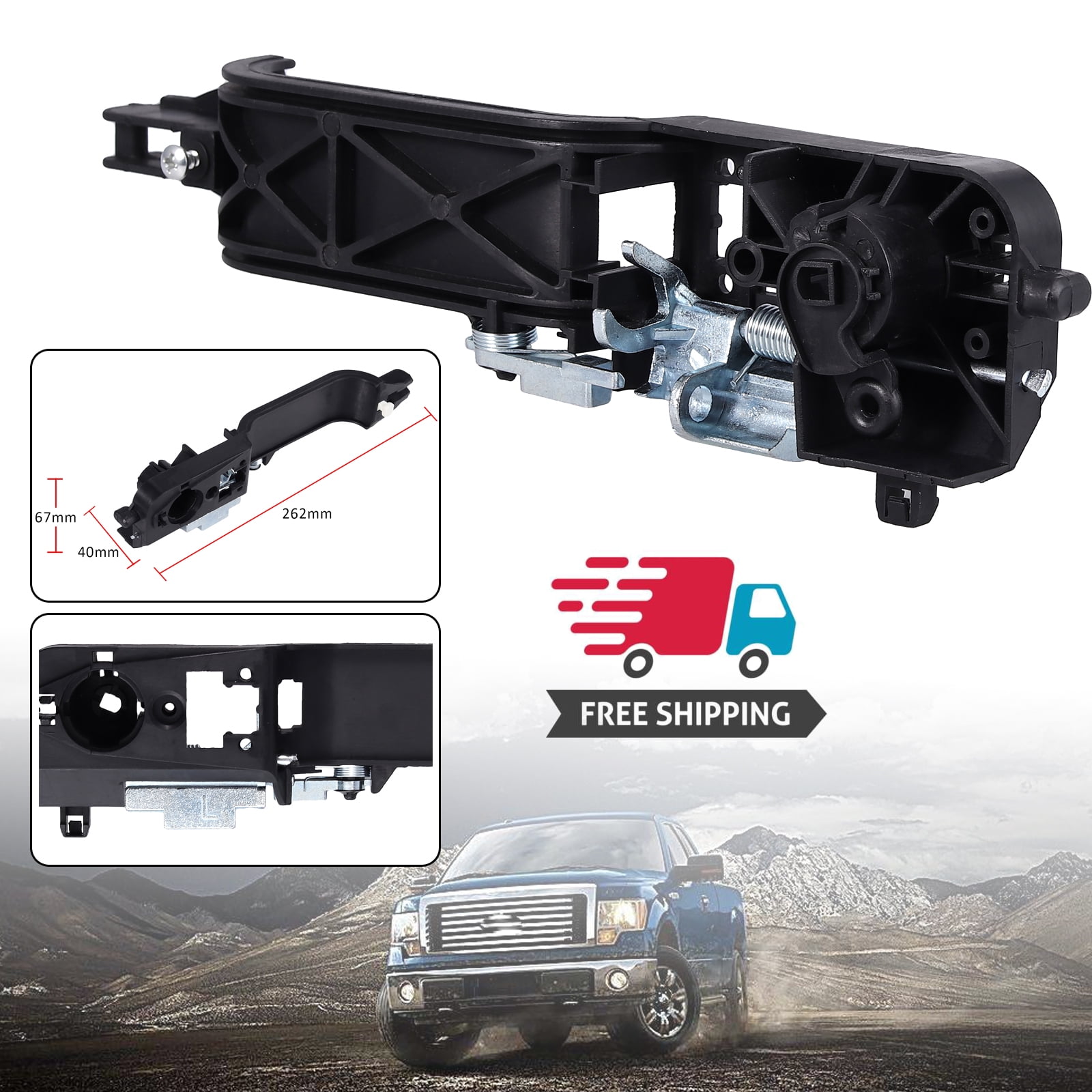 New Rear,Left Driver Side DOOR OUTER HANDLE For Ford Focus