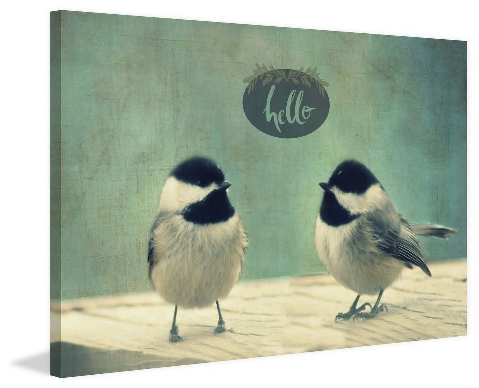 Marmont Hill "Hello Birds 2" by Robert Dickinson Painting Print on Canvas