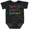 thumbnail image 3 of Inktastic My Nana Thinks Im Awesome Grandkid Boys or Girls Baby Bodysuit, 3 of 5