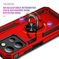thumbnail image 4 of Dteck Case for Motorola Moto G Play 2023,Shockproof Ring Stand Case Military Grade Silicone + PC Dual Layer Protection Armor Back Cover for Moto G Play 2023,Red, 4 of 6