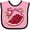 Pink and Black, variant on Inktastic Sweet Pomegranate Boys or Girls Baby Bib