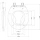 thumbnail image 5 of Round toilet seat - no wiggle, easy to install, blanca, 5 of 7
